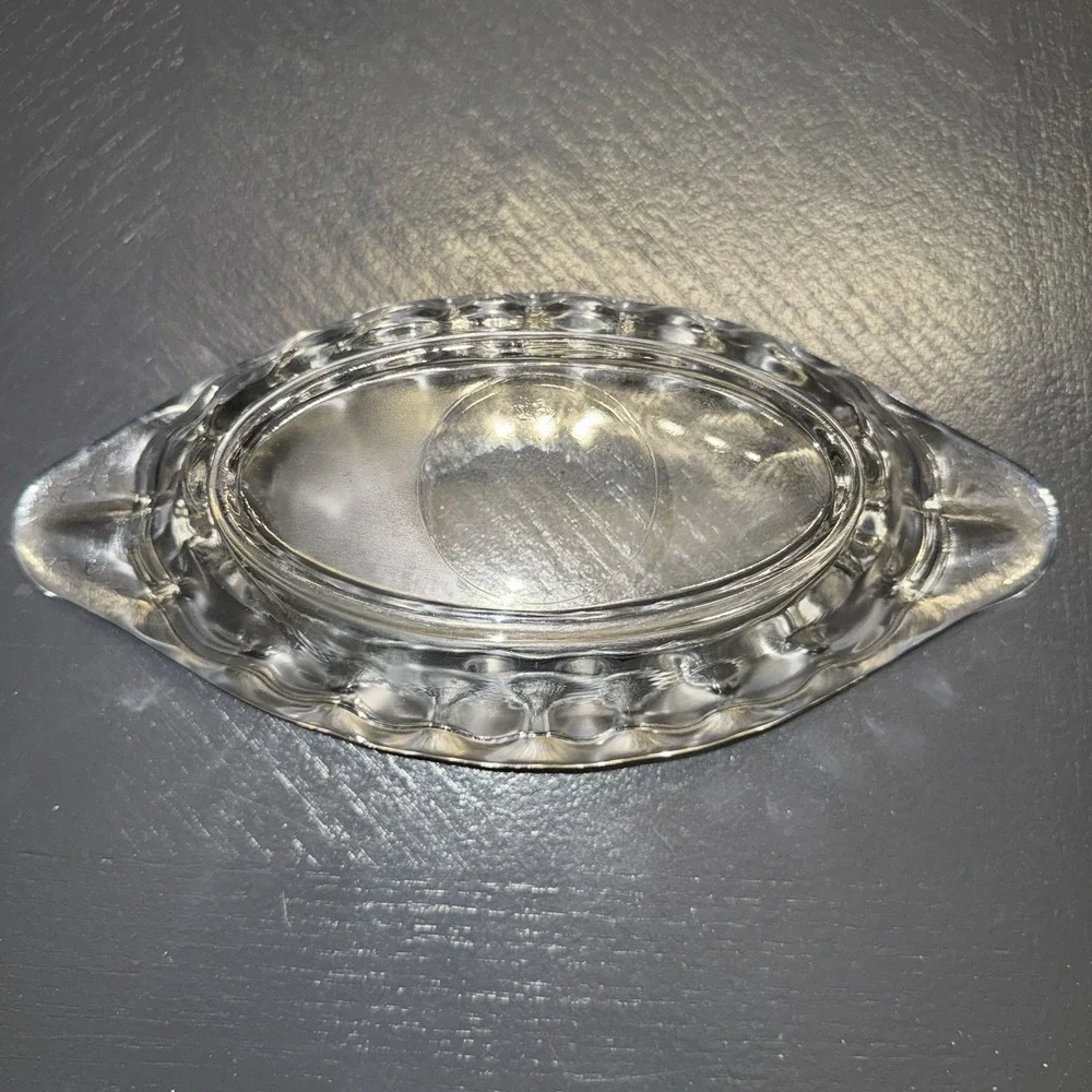 Vintage Libbey Clear Glass Banana Split Dish,‎ Relish, Sauce Boat